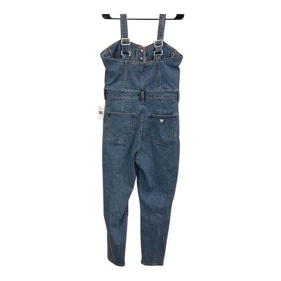 GUESS Vanessa sweetheart Denim overall Size 32 Blue Sweetheart Neckline Casual - Picture 2 of 10